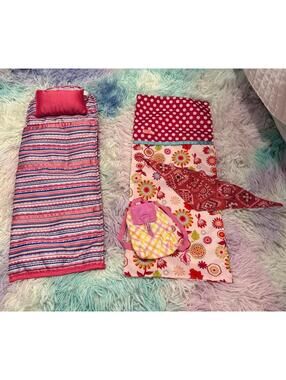 18 Inch Doll Sleeping Bags Lot